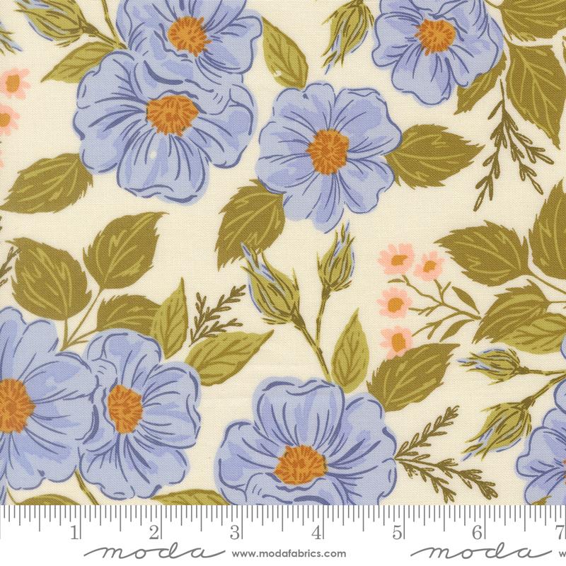 Wildbriar Porcelain garden song fabric by Sweetfire Road for Moda, 43220 11