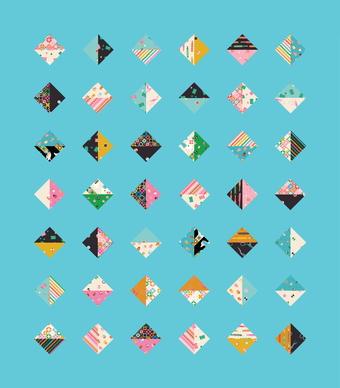 1 800 Notion Pointed Gems quilt kit, photo 3
