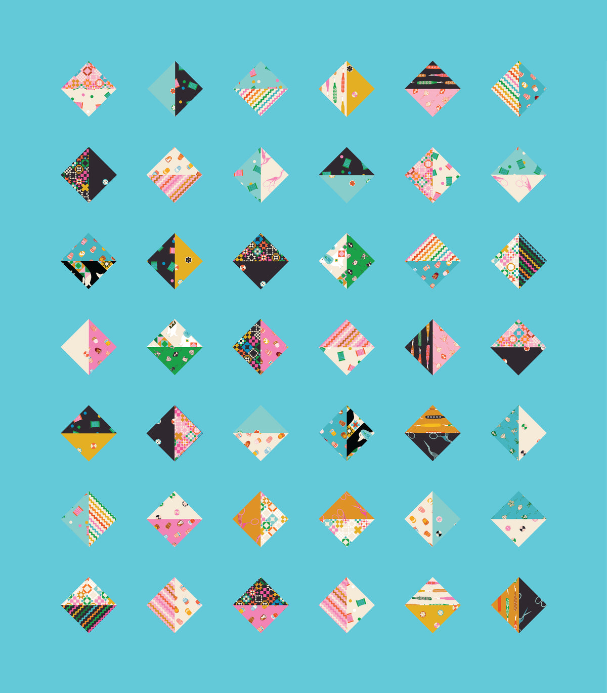 1 800 Notion Pointed Gems quilt kit, photo 3