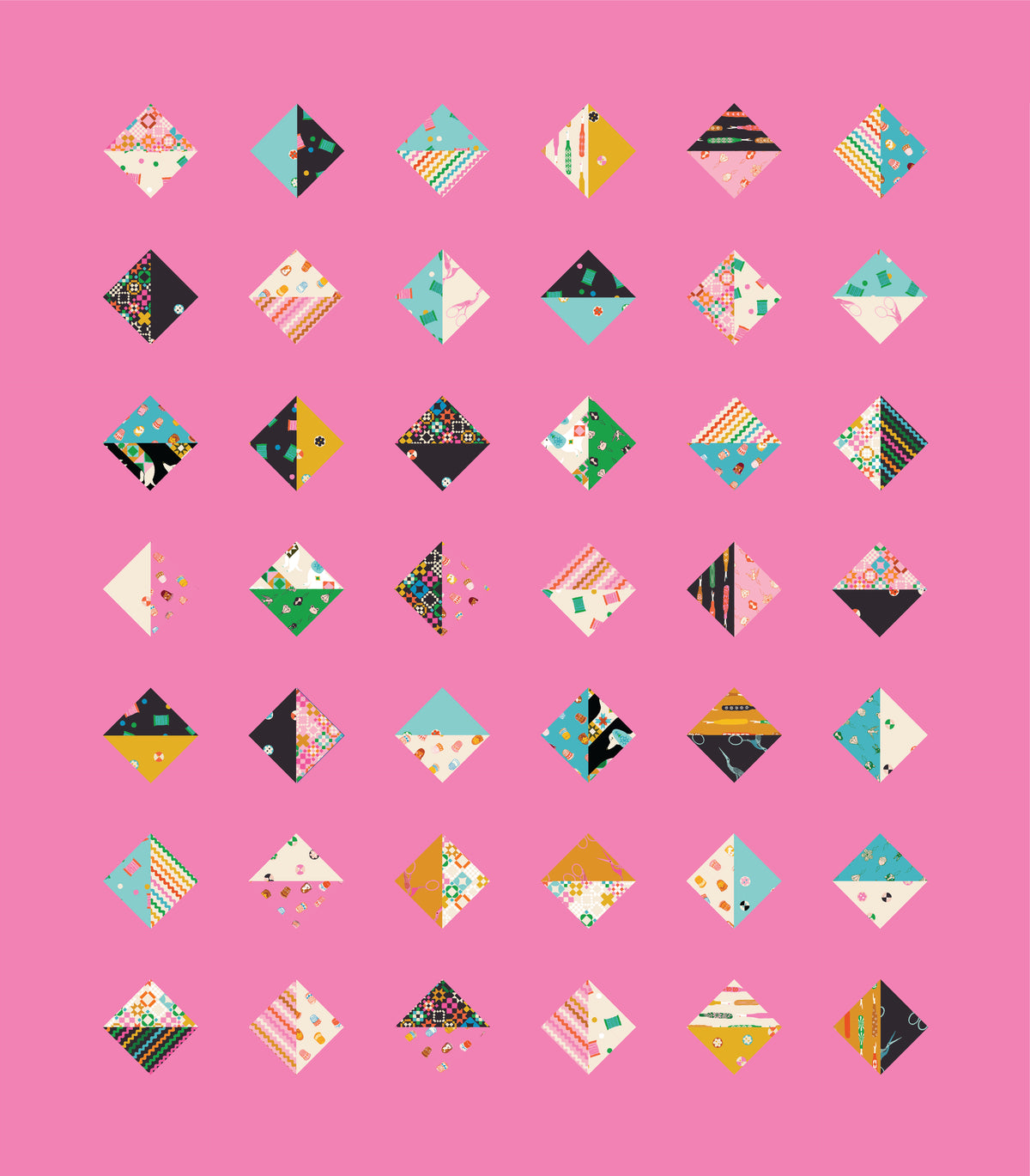 1 800 Notion Pointed Gems quilt kit, photo 6