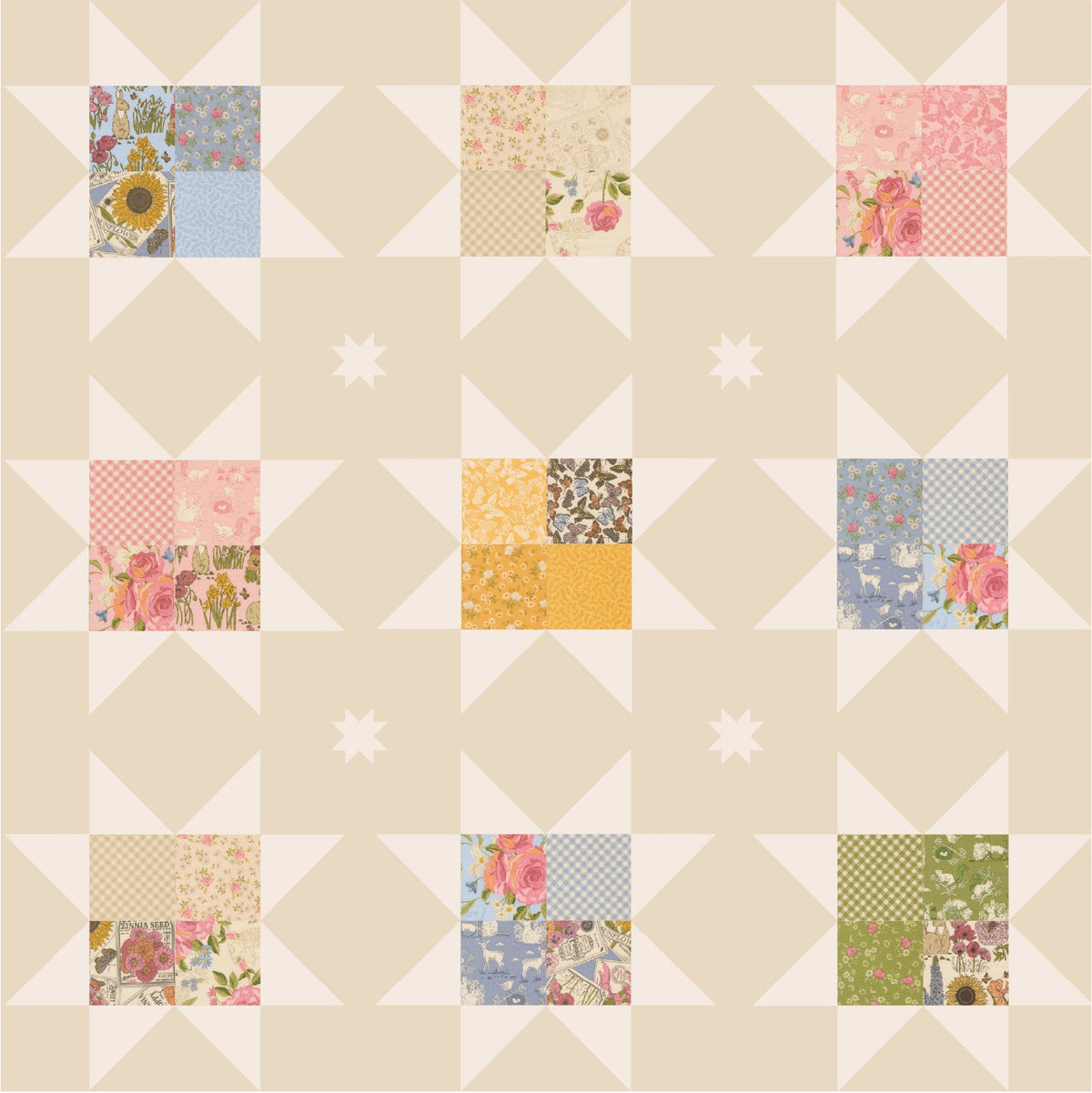 Charm Pack Stars quilt kit, photo 5