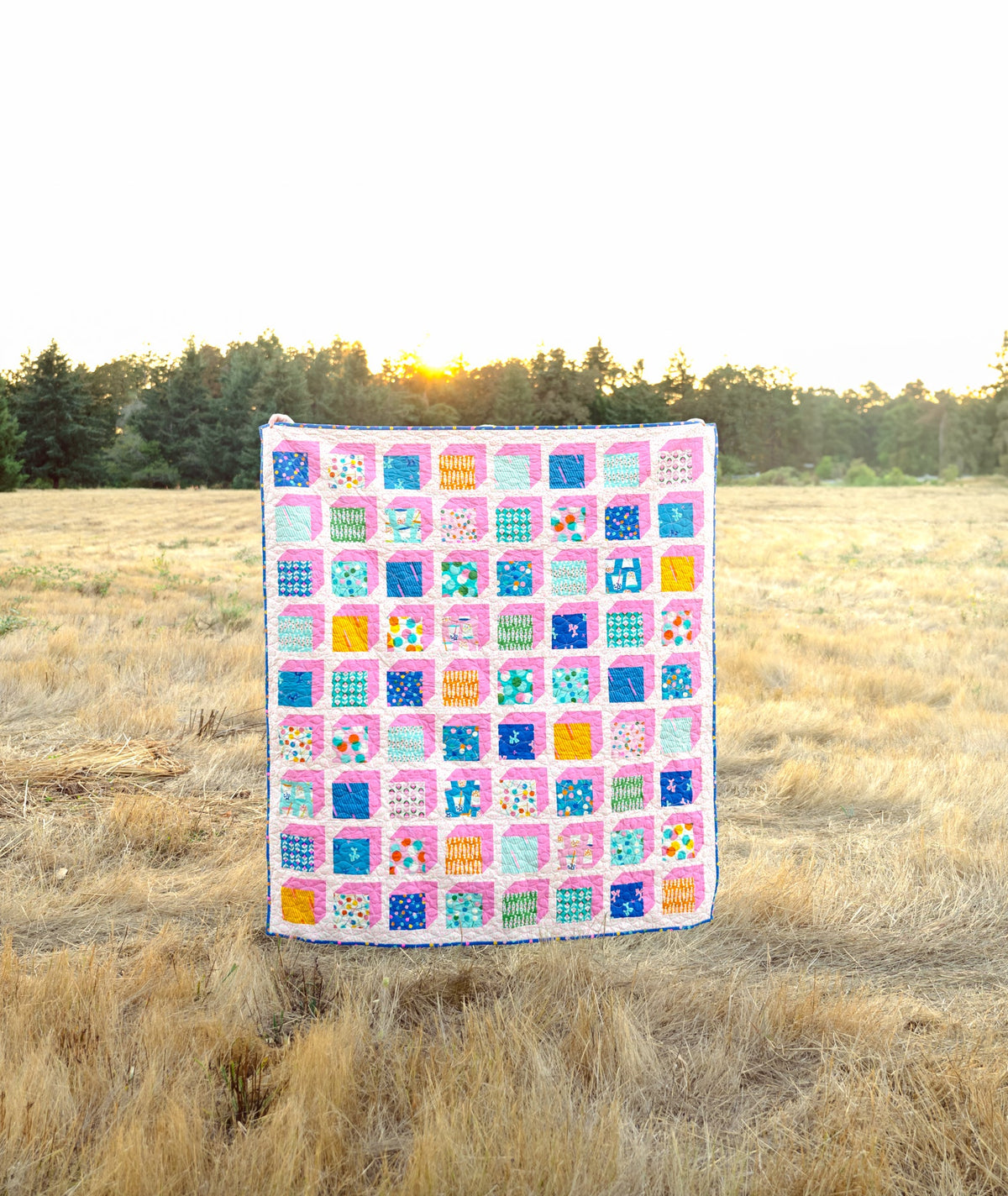 The Kristen Quilt made in bright prints