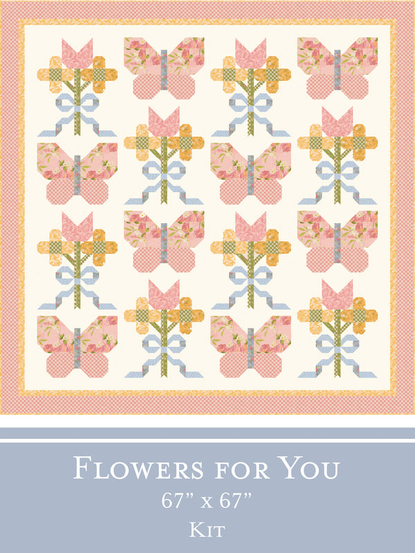 Flowers for You quilt kit with My Secret Garden fabric by Stacy Iest Hsu