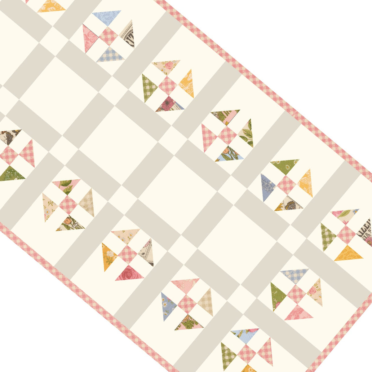 Garden Picnic Runner kit with My Secret Garden fabric by Stacy Iest Hsu