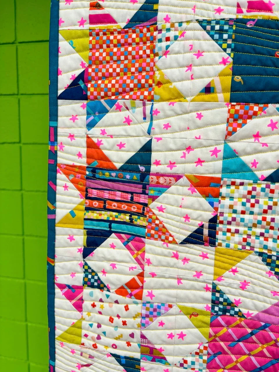 Layer Cake Stars 2.0 quilt detail