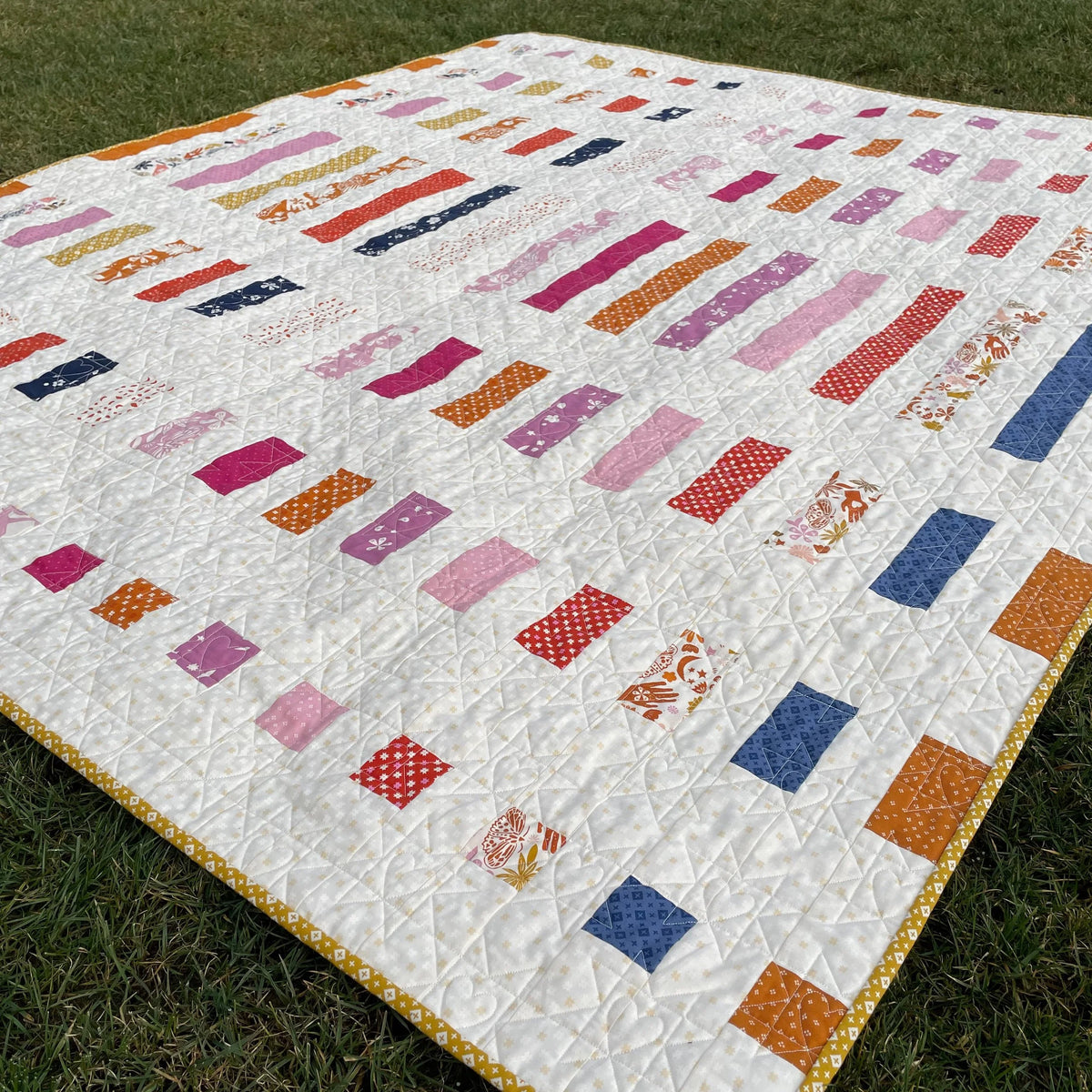 Radiant Beams quilt detail