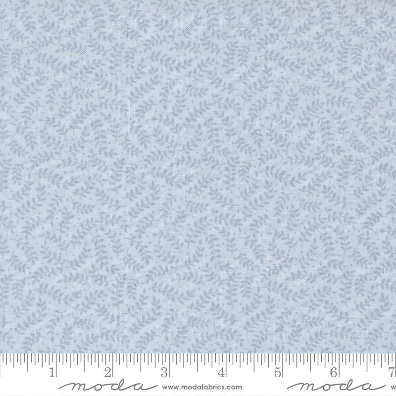 My Secret Garden Sky light blue crawling vines blender fabric by Stacy Iest Hsu for Moda, 20986 20
