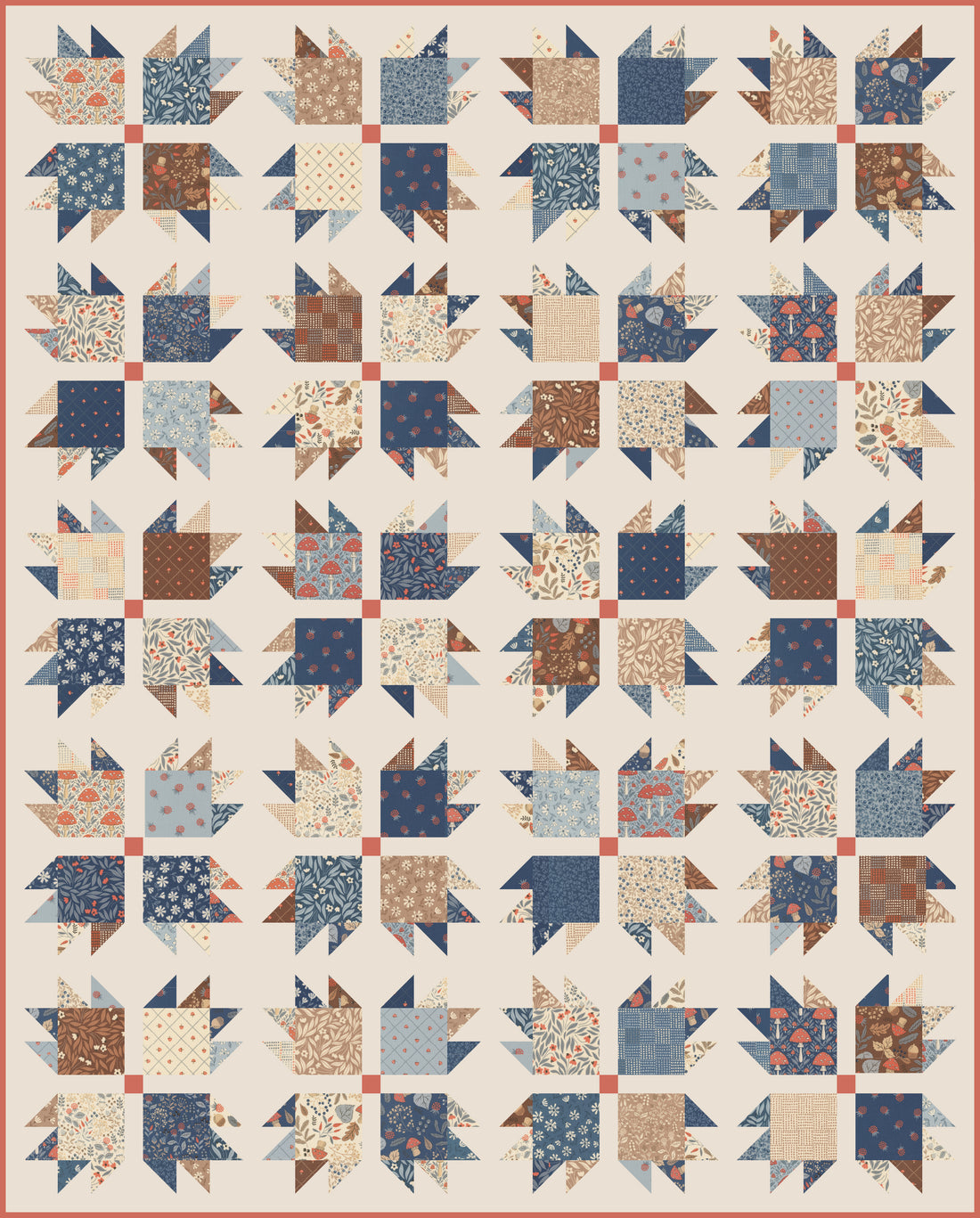 Natures Sketchbook Bear Paw quilt kit, photo 3