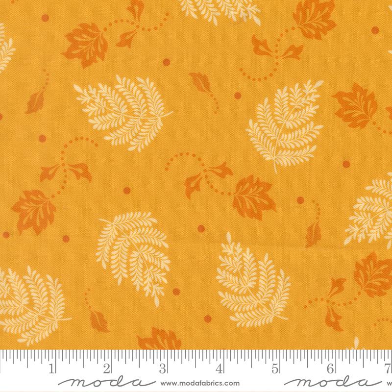 Sitara Paisley Leaf Dijon yellow paisley blender fabric by Crystal Manning for Moda, 11986 19