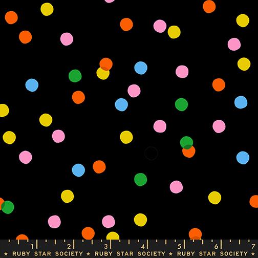 Sparkle Mart Black retro spritz blender fabric by Melody Miller for Ruby Star Society, RS0123 19