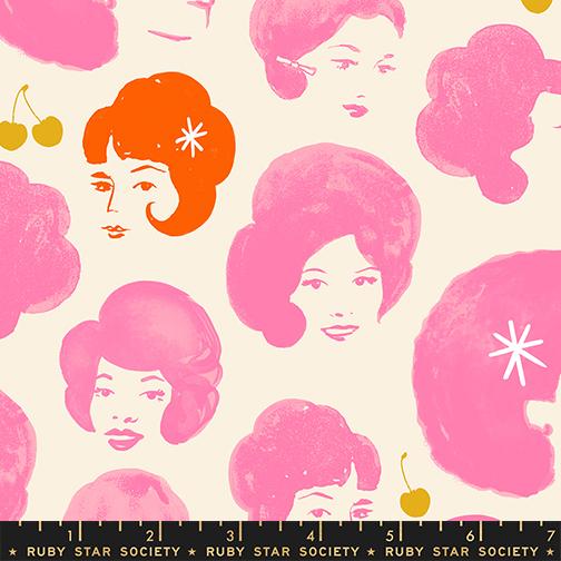 Sparkle Mart June pink retro ladies novelty fabric by Melody Miller for Ruby Star Society, RS0120 11