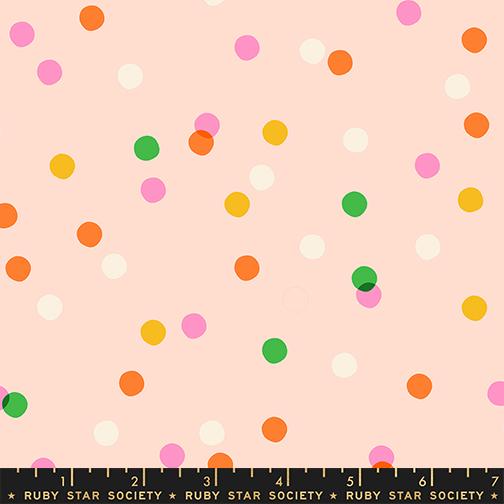 Sparkle Mart Peach Blossom retro spritz blender fabric by Melody Miller for Ruby Star Society, RS0123 15