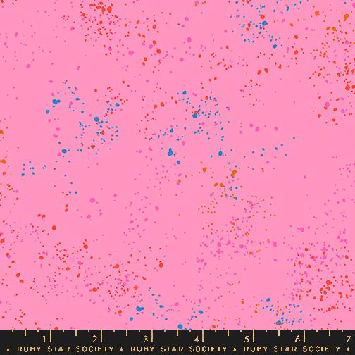 Speckled Flamingo pink speckle blender fabric by Rashida Coleman Hale for Ruby Star Society, RS5027 123