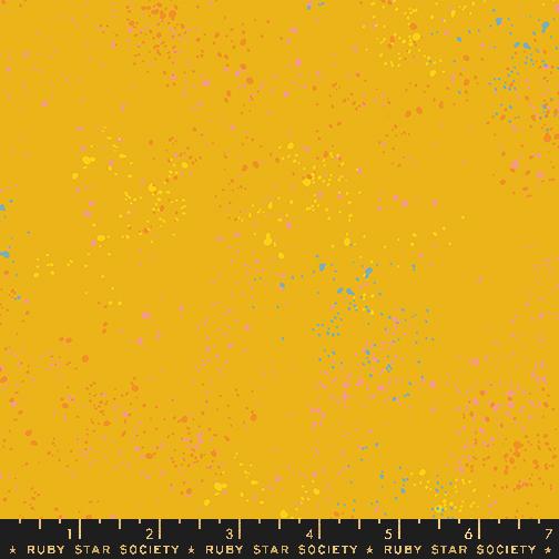 Speckled Goldenrod gold speckle blender fabric by Rashida Coleman Hale for Ruby Star Society, RS5027 112