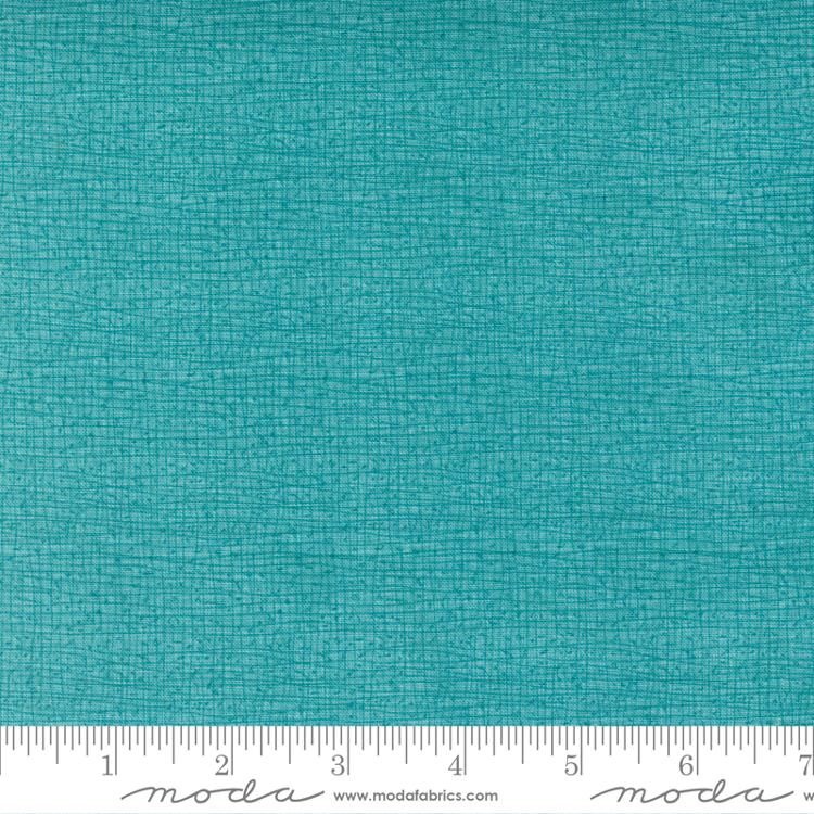 Thatched Brook aqua tweed texture basic fabric by Robin Pickens for Moda, 48626 198
