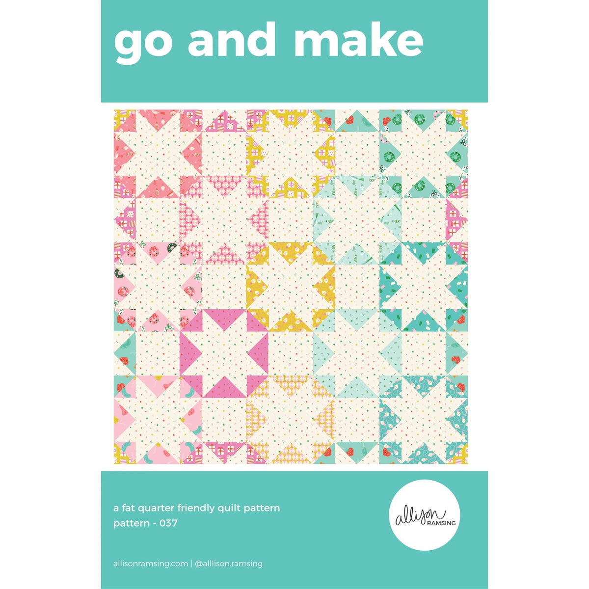 Go and Make quilt pattern cover by Allison Ramsing