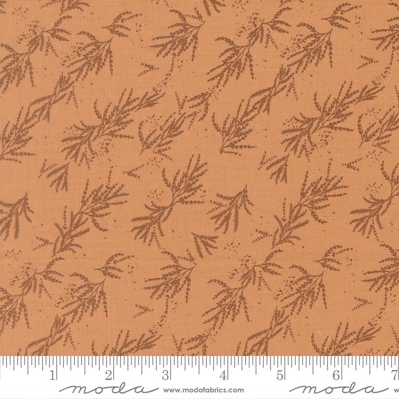 Wellspring Coral Seashell peach branches blender fabric by Fancy That Design House for Moda, 45674 14
