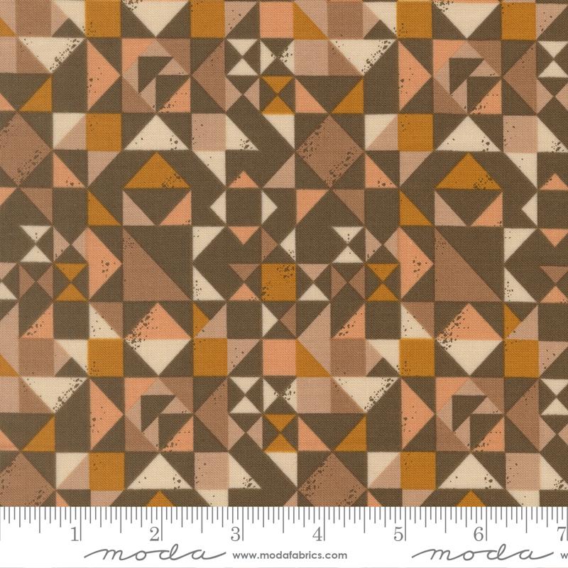 Wellspring Earth multicolor quilt block geometric fabric by Fancy That Design House for Moda, 45673 18