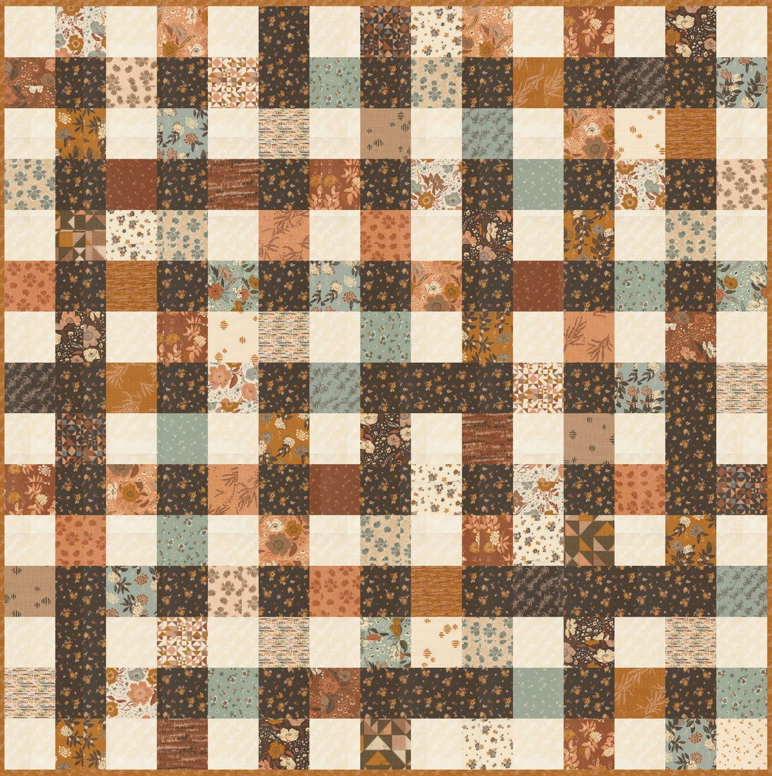 Wellspring Picnic Blanket quilt kit with Wellspring fabric by Fancy That Design House