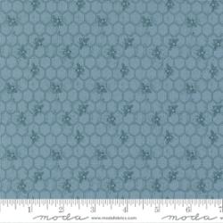Wild Honey Sky dark blue honeycomb bee fabric by Lella Boutique for Moda, 5253 14