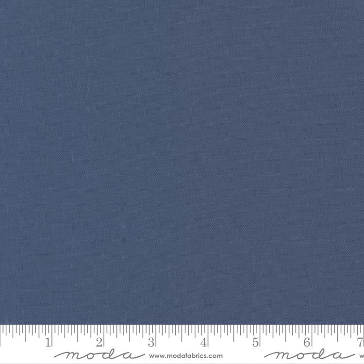 Bella Solids Indigo solid fabric for Moda, 9900 218
