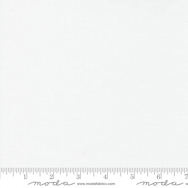 Bella Solids White Bleached solid fabric for Moda, 9900 98