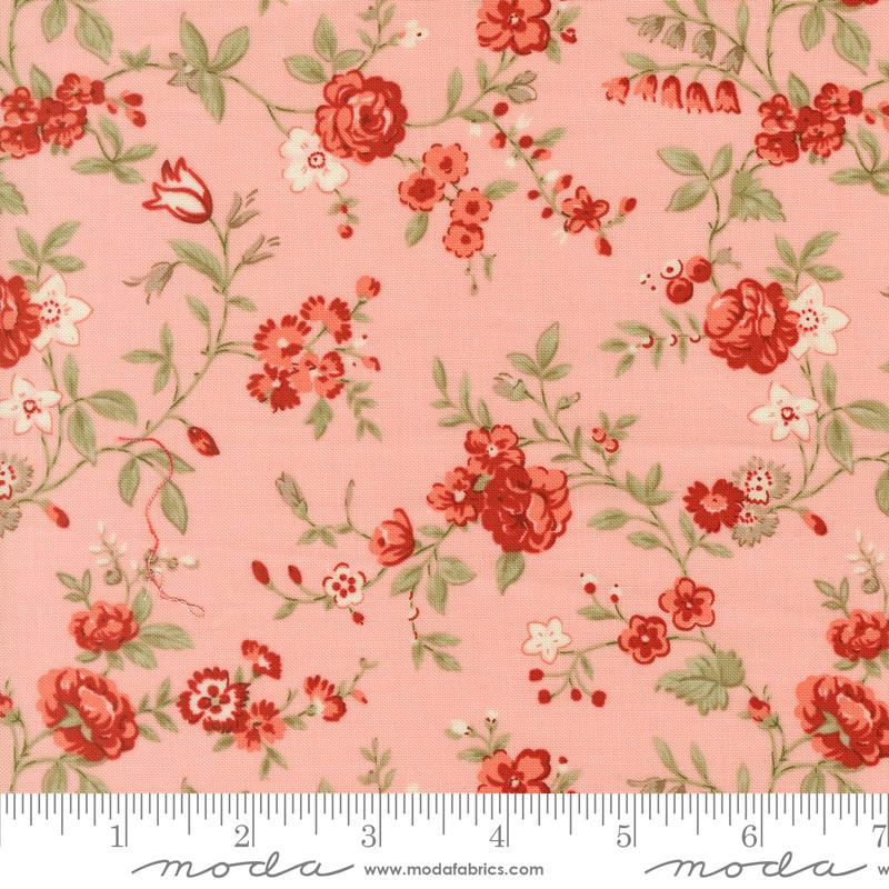 Blossom Jubilee Blush flower chic fabric by Bunny Hill Designs for Moda, 3090 18