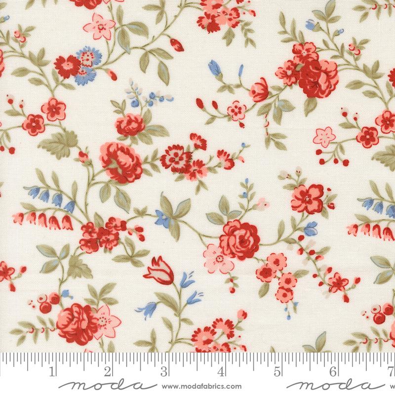 Blossom Jubilee Cloud flower chic fabric by Bunny Hill Designs for Moda, 3090 11