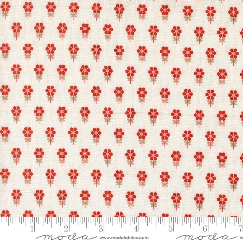 Blossom Jubilee Cloud hexi flowers fabric by Bunny Hill Designs for Moda, 3095 11