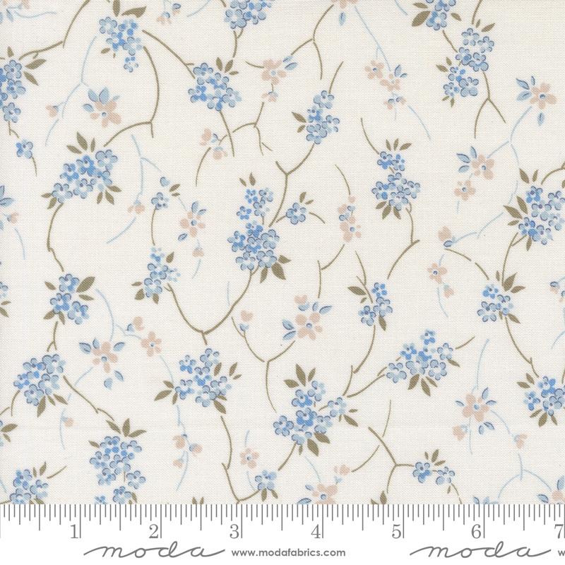 Blossom Jubilee Cloud meadowsweet fabric by Bunny Hill Designs for Moda, 3092 11