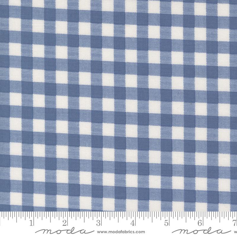 Blossom Jubilee Dusk gingham check fabric by Bunny Hill Designs for Moda, 3097 15