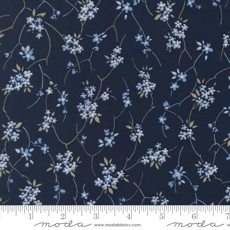 Blossom Jubilee Nightfall meadowsweet fabric by Bunny Hill Designs for Moda, 3092 16