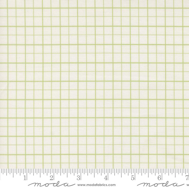 Bonbon Jar Green great checks fabric by Jen Kingwell for Moda, 18283 11