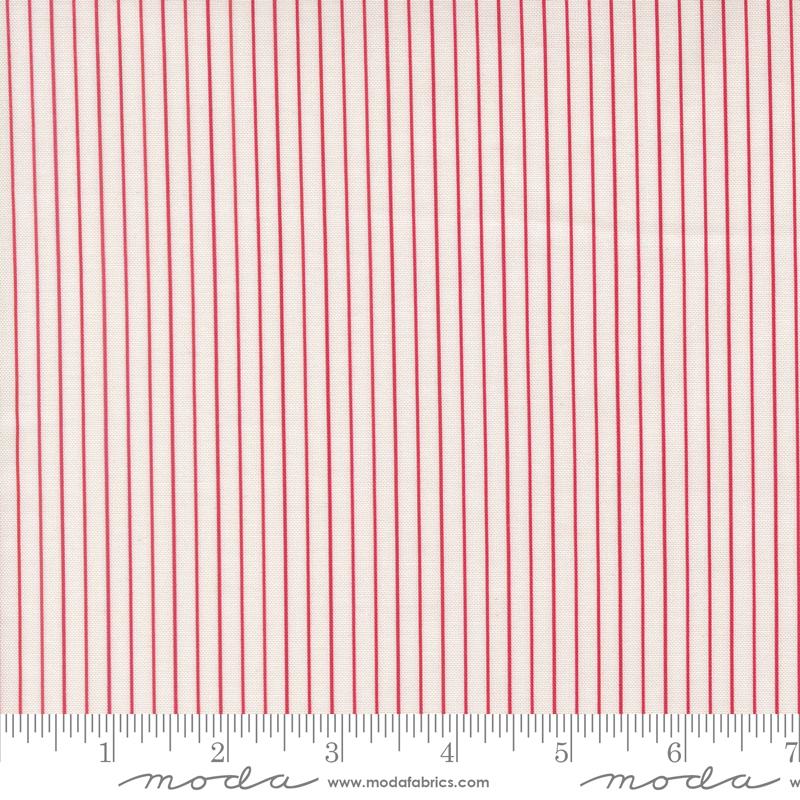 Bonbon Jar Red walk the line fabric by Jen Kingwell for Moda, 18284 11