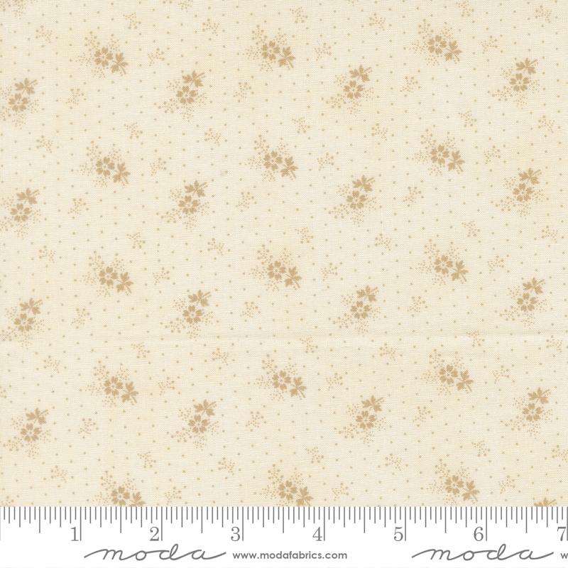 Breathtaking Blues Porcelain natural little flower small floral fabric by 3 Sisters for Moda, 44406 21