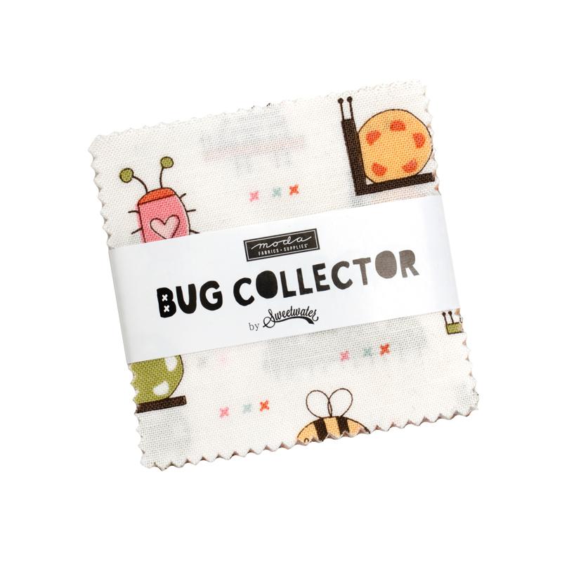 Bug Collector mini charm of 2.5-inch precut squares by Sweetwater for Moda