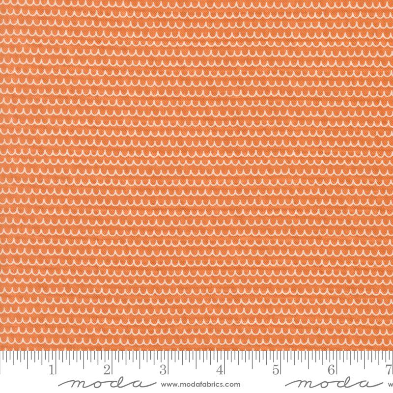 Bug Collector Orange squiggles fabric by Sweetwater for Moda, 55735 26