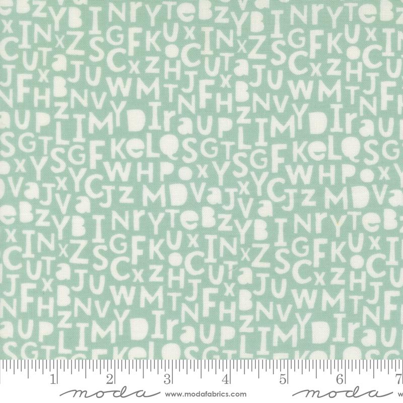Bug Collector Sky alphabet fabric by Sweetwater for Moda, 55732 22