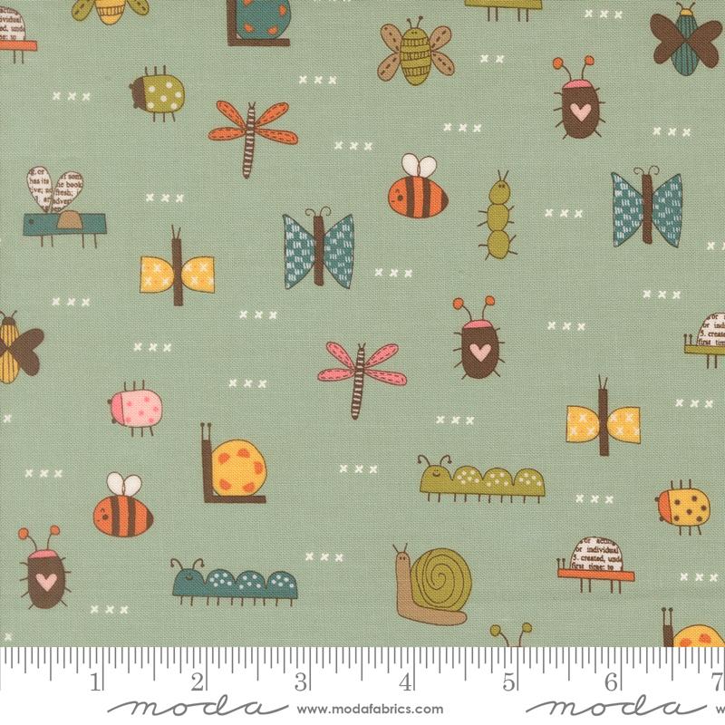 Bug Collector Sky the bugs fabric by Sweetwater for Moda, 55731 12