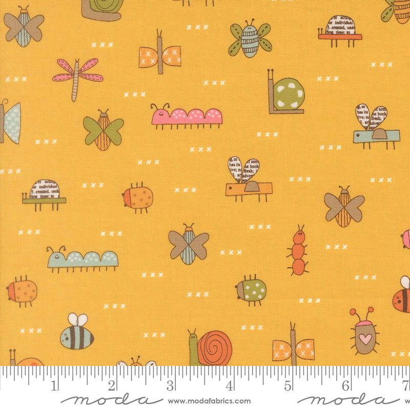 Bug Collector Sunshine the bugs fabric by Sweetwater for Moda, 55731 15