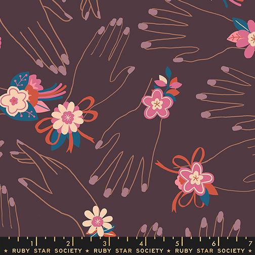 Corsage Eggplant corsage fabric by Jen Hewett for Ruby Star Society, RS6058 13