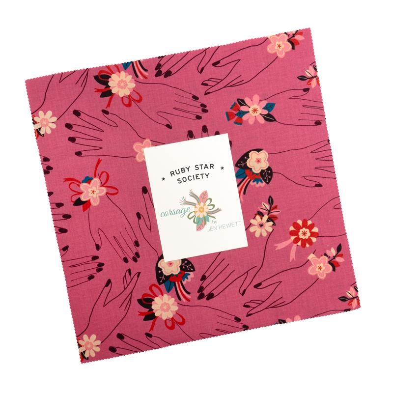 Corsage layer cake of 42 10-inch precut squares by Jen Hewett for Ruby Star Society