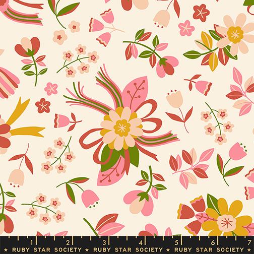 Corsage Natural nosegay fabric by Jen Hewett for Ruby Star Society, RS6059 12