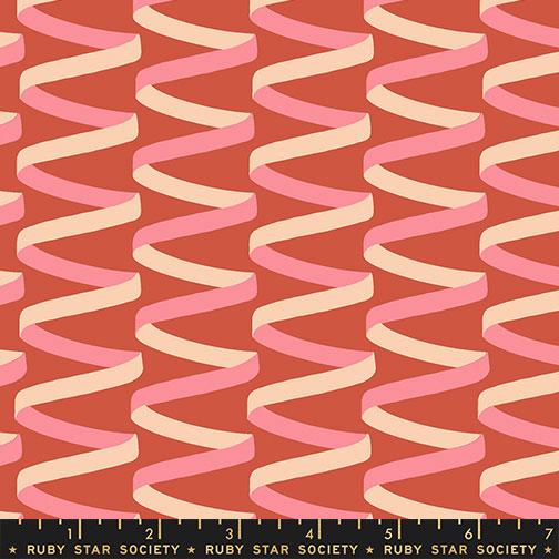 Corsage Persimmon ribbons fabric by Jen Hewett for Ruby Star Society, RS6063 12