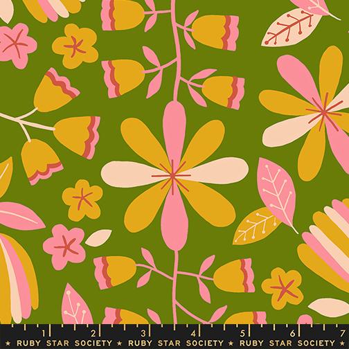 Corsage Sprout front parlor fabric by Jen Hewett for Ruby Star Society, RS6057 13