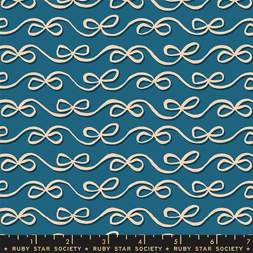 Corsage Teal bows fabric by Jen Hewett for Ruby Star Society, RS6062 15