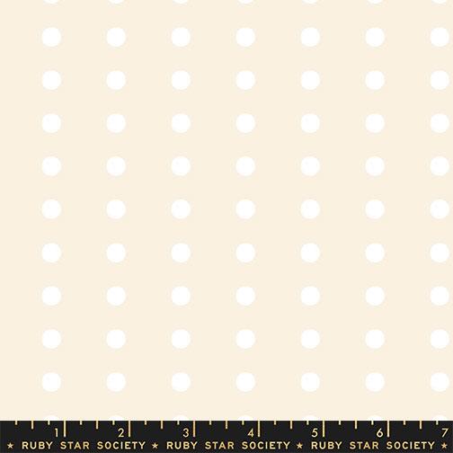Corsage White on Natural swatch dots fabric by Jen Hewett for Ruby Star Society, RS6064 11