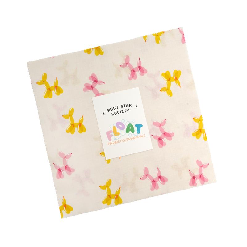 Float layer cake of 42 10-inch precut squares by Rashida Coleman Hale for Ruby Star Society