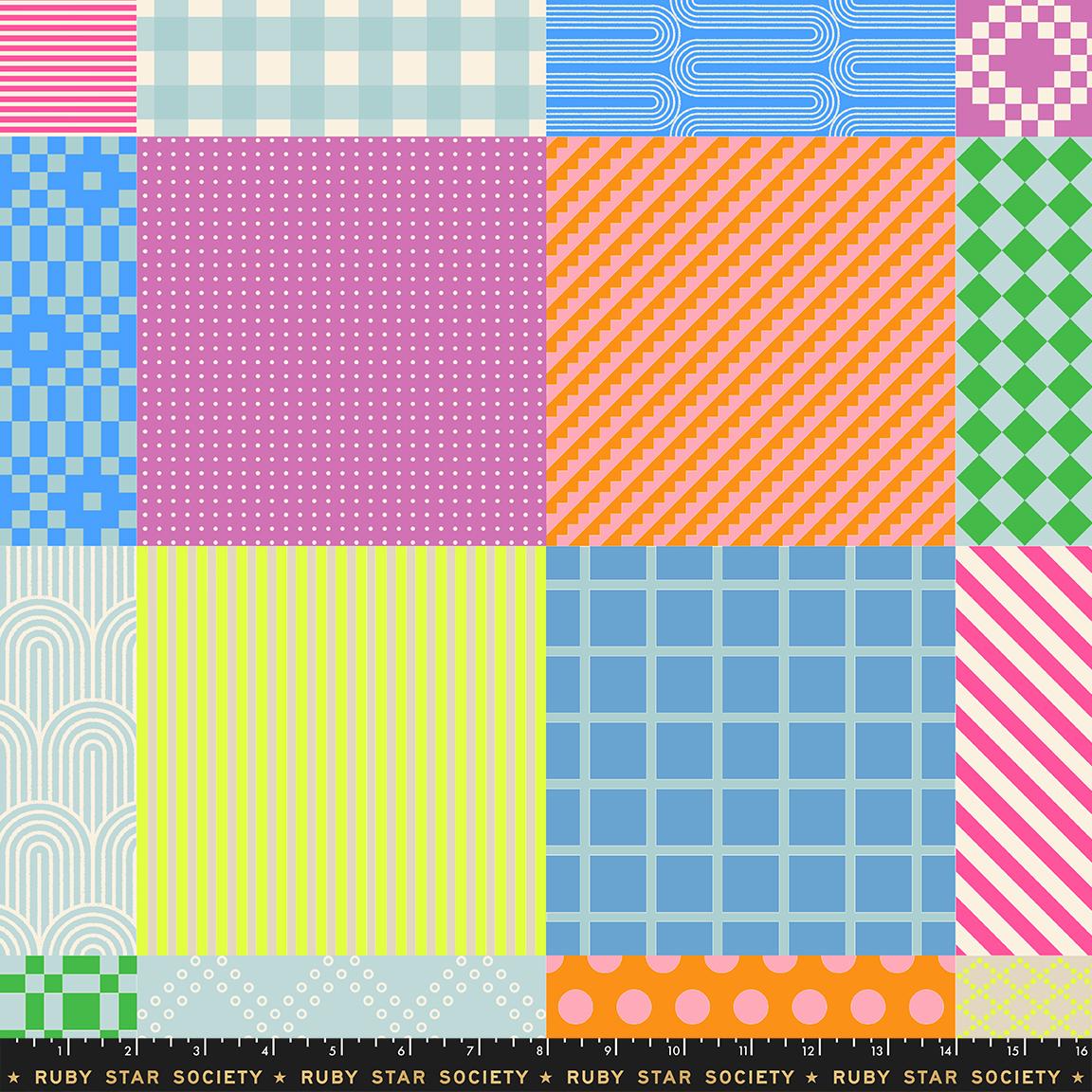 Float Lily Pad sampler cheater fabric by Rashida Coleman Hale for Ruby Star Society, RS1149 14