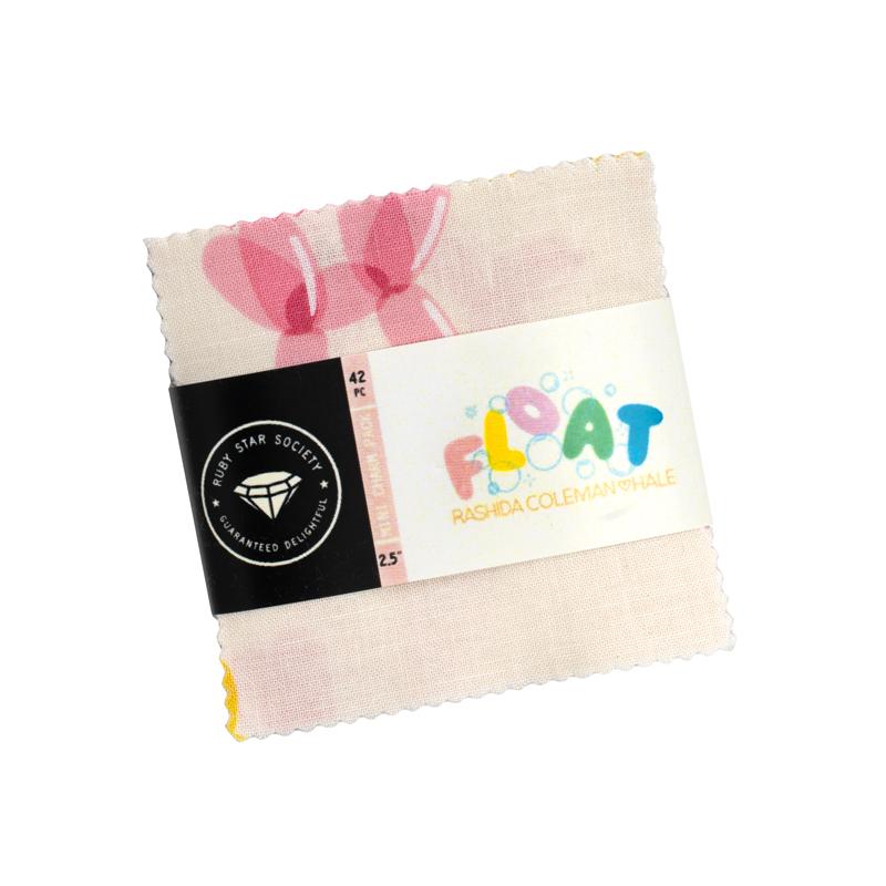 Float mini charm of 42 2.5-inch precut squares by Rashida Coleman Hale for Ruby Star Society